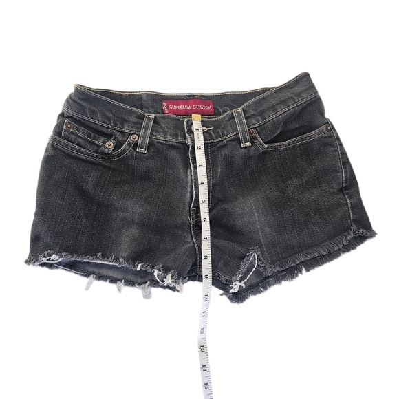 Levi Cut Offs 518 Superlow Black - Picture 4 of 11